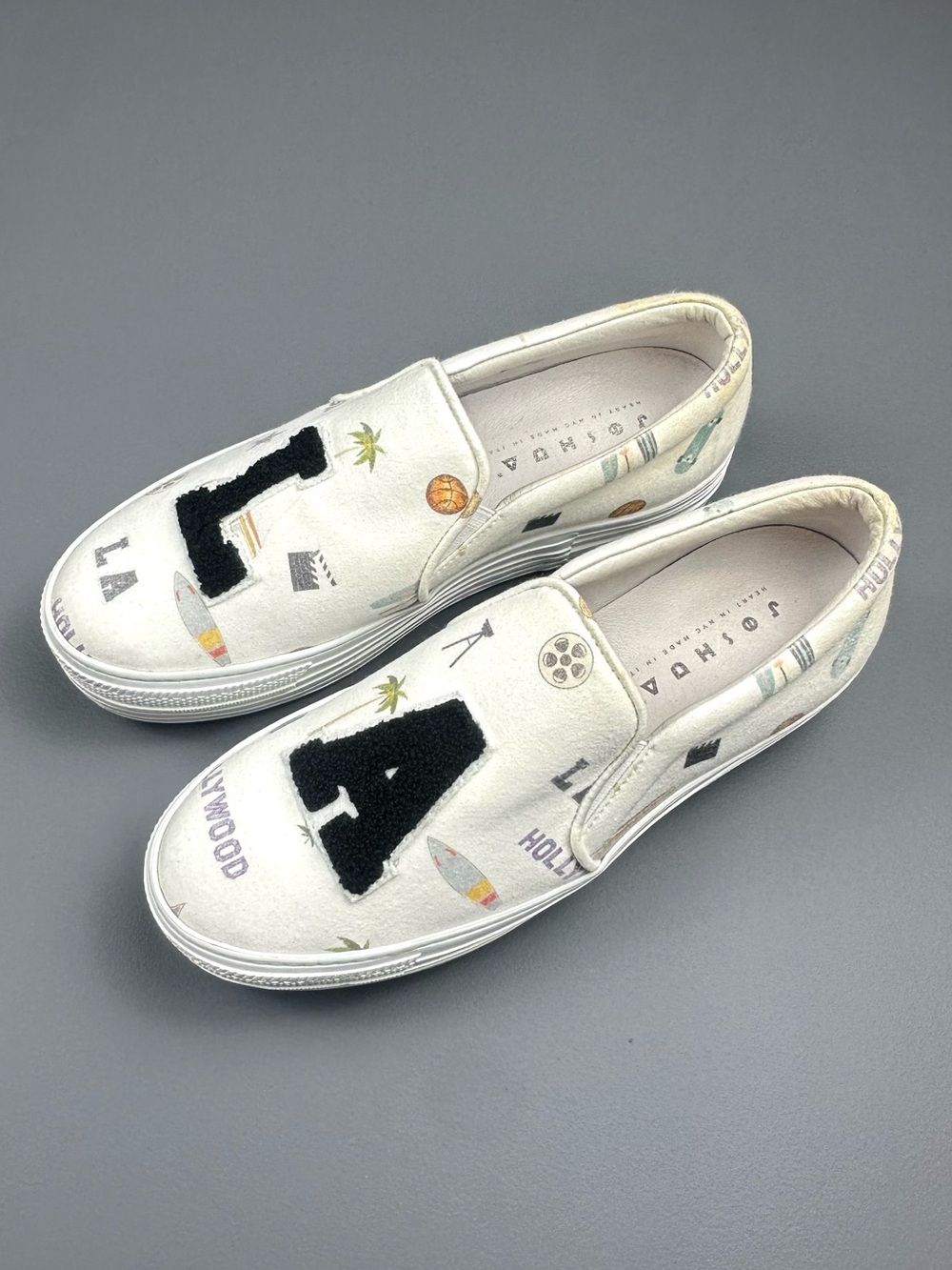 Joshua Sanders LA Hollywood Slip On Sneakers Made in Italy EU 39 US 8.5